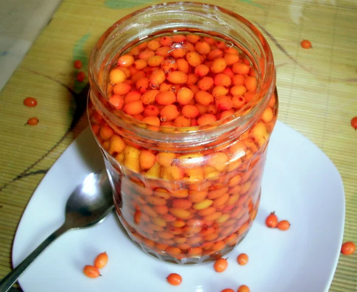 Sea buckthorn with honey