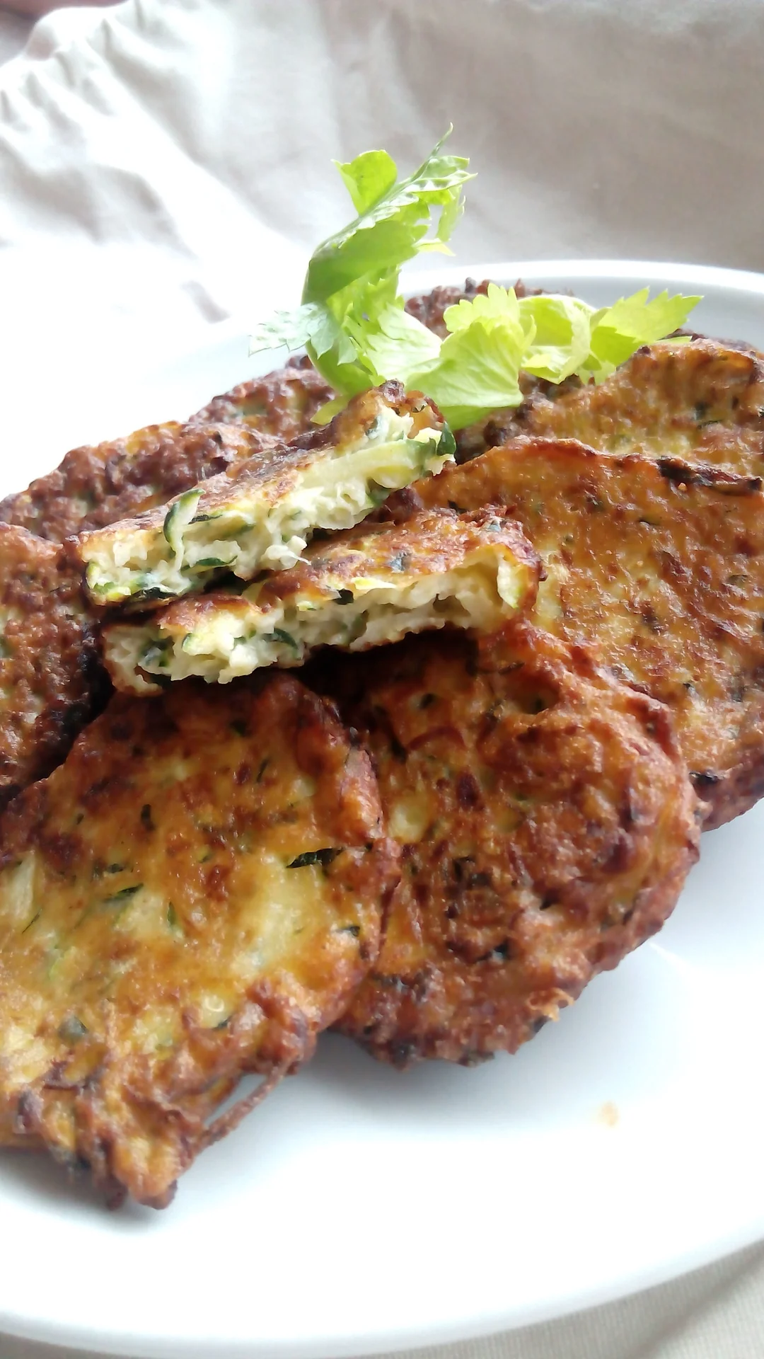 Zucchini meatballs with parmesan