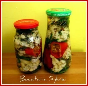 Cauliflower with bell peppers