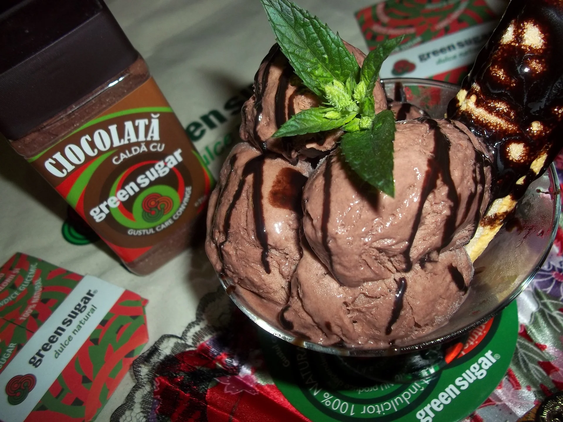 Sugar-free chocolate ice cream