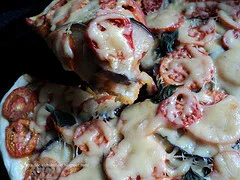Eggplant pizza