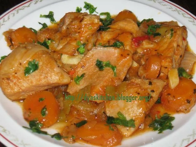 Pork chop in spicy sauce