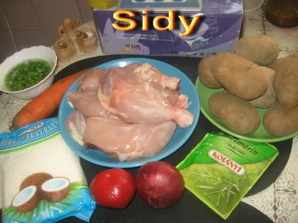 Oven-baked chicken thighs with coconut