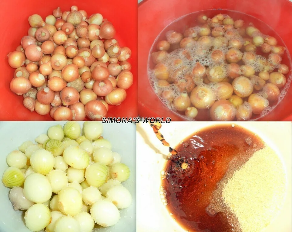 Onion preserved in balsamic vinegar