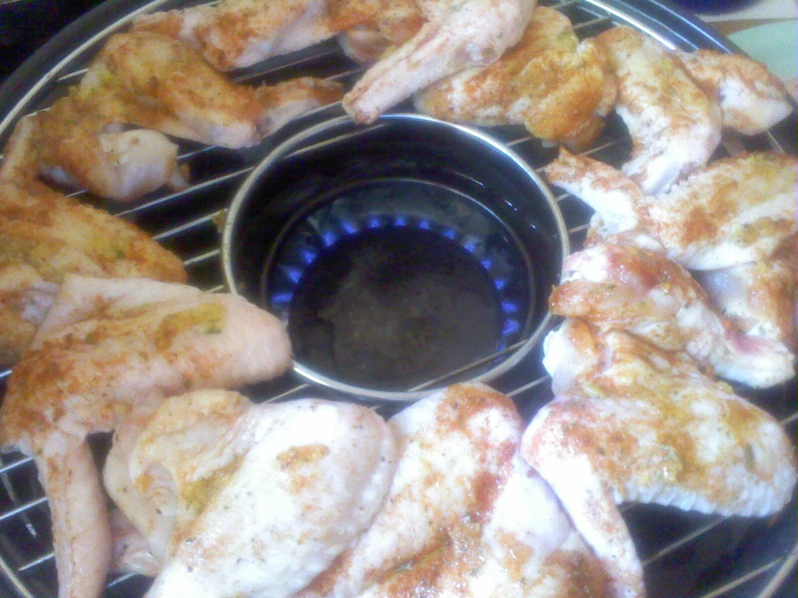 Spiced grilled wings