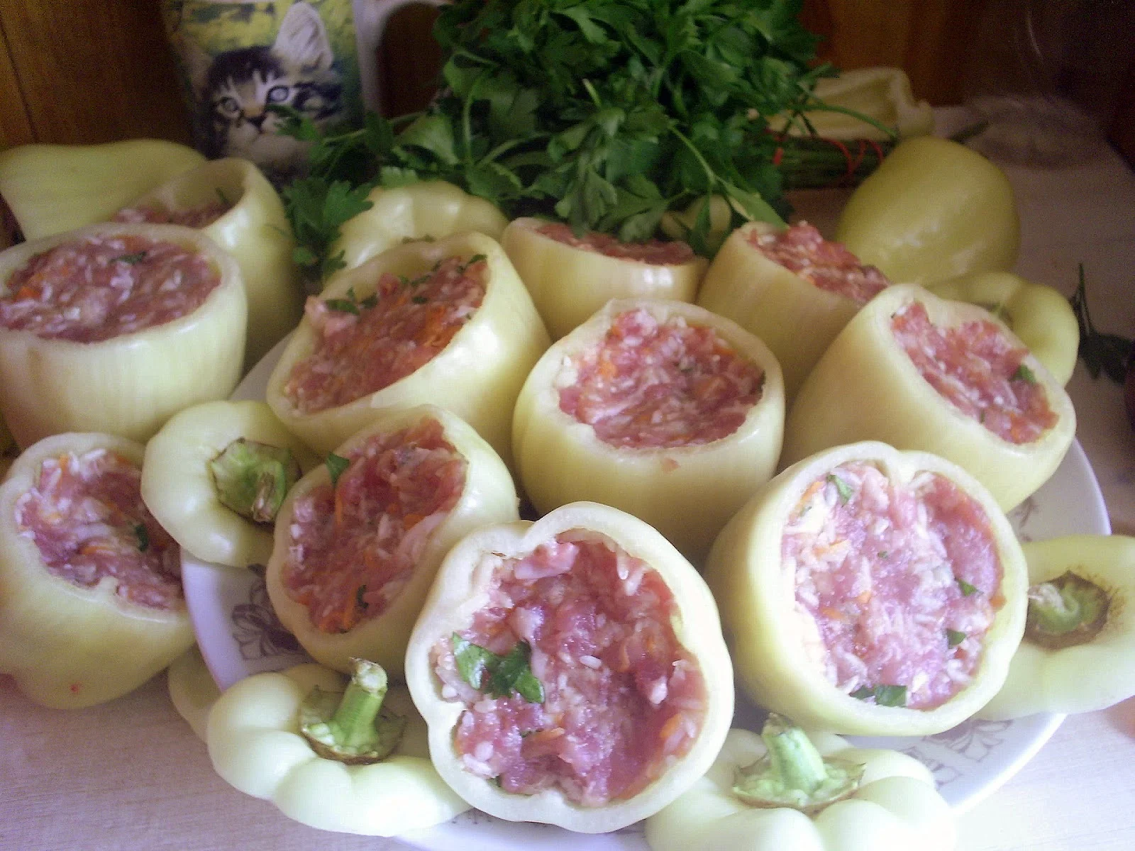 Stuffed peppers with meat