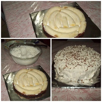 Chocolate and banana cake