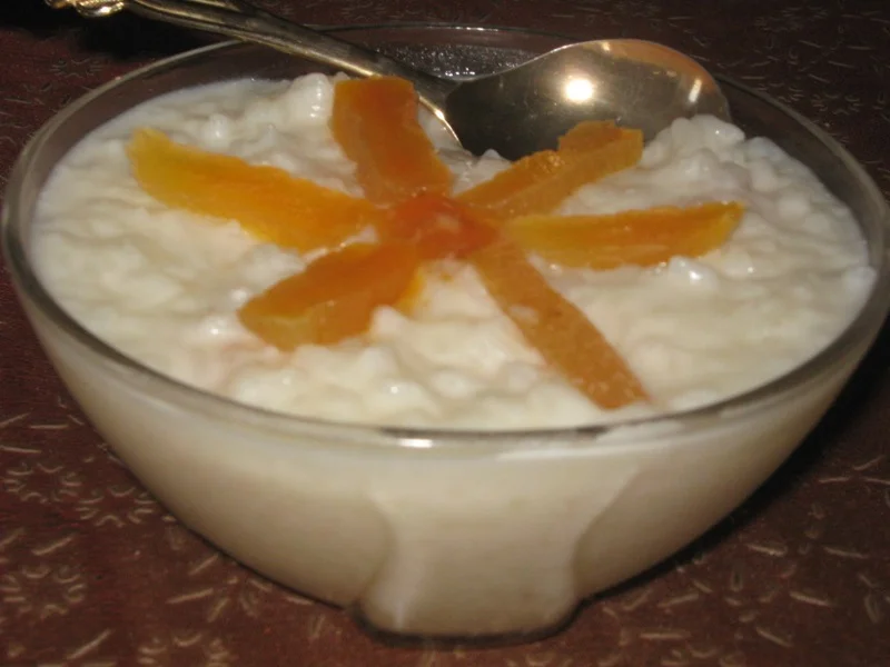 Rice pudding with condensed milk
