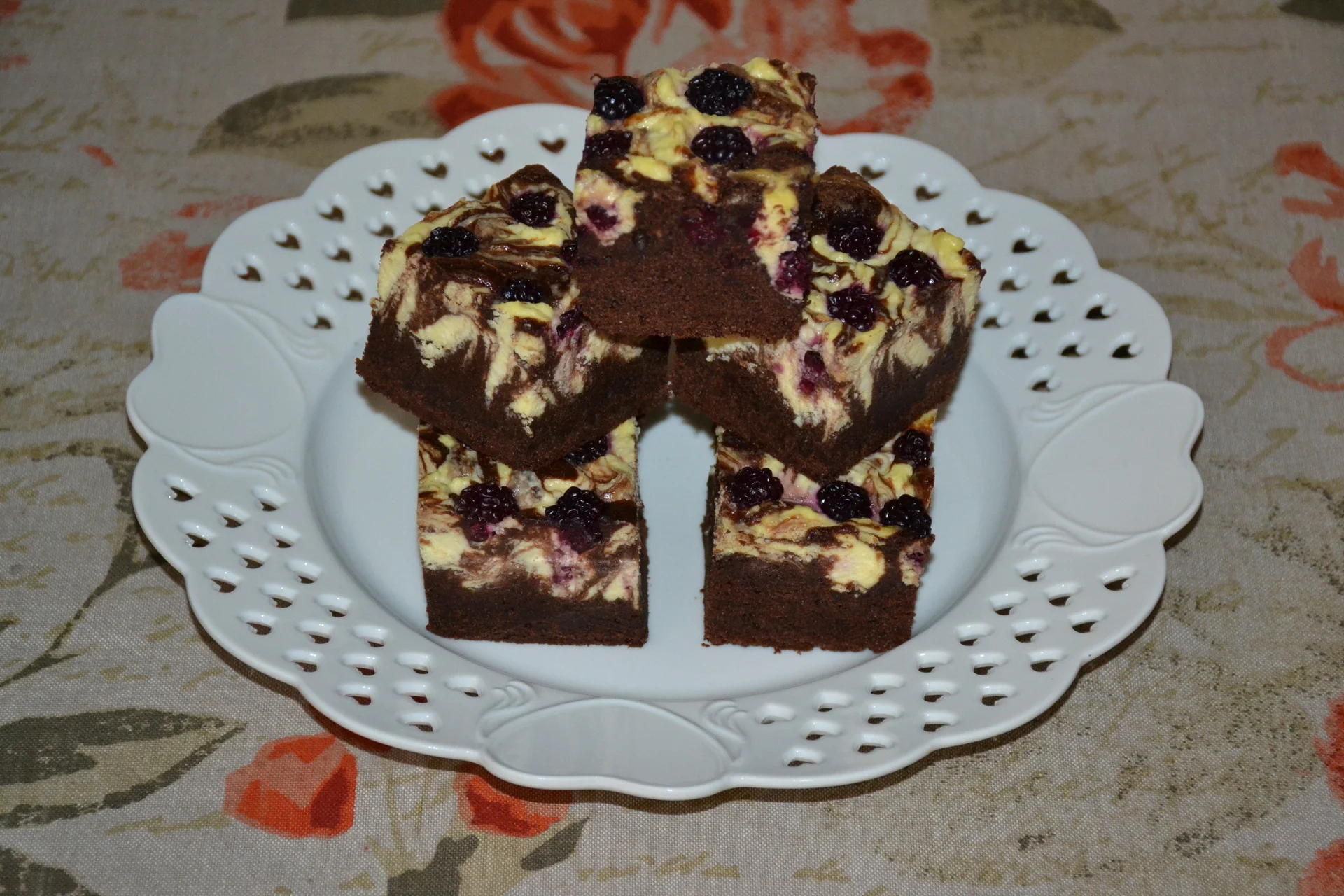 Blackberry cheesecake