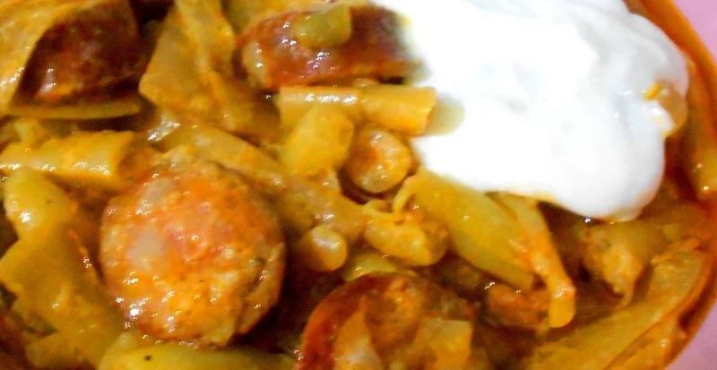 Sausage and sour cream pasta