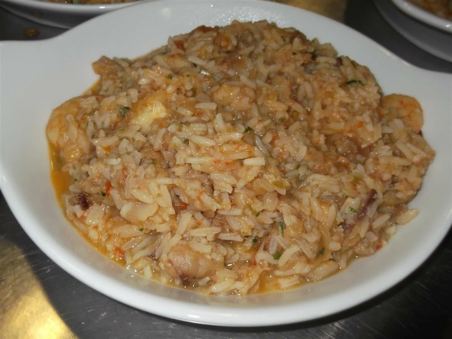Rice with fish and seafood