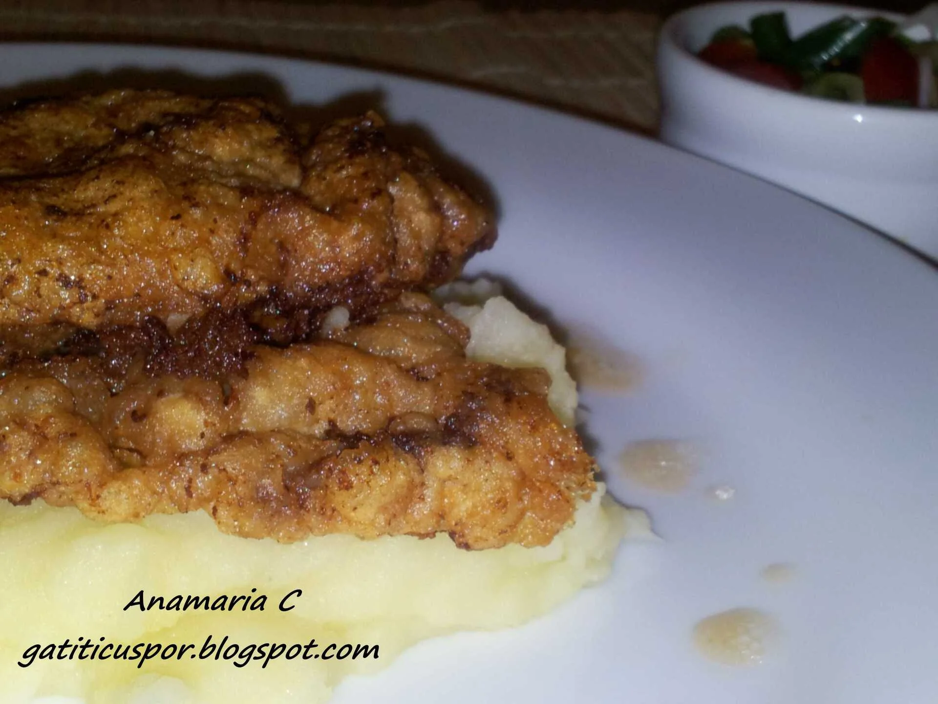 Beef Schnitzel with Mashed Potatoes like Mom’s