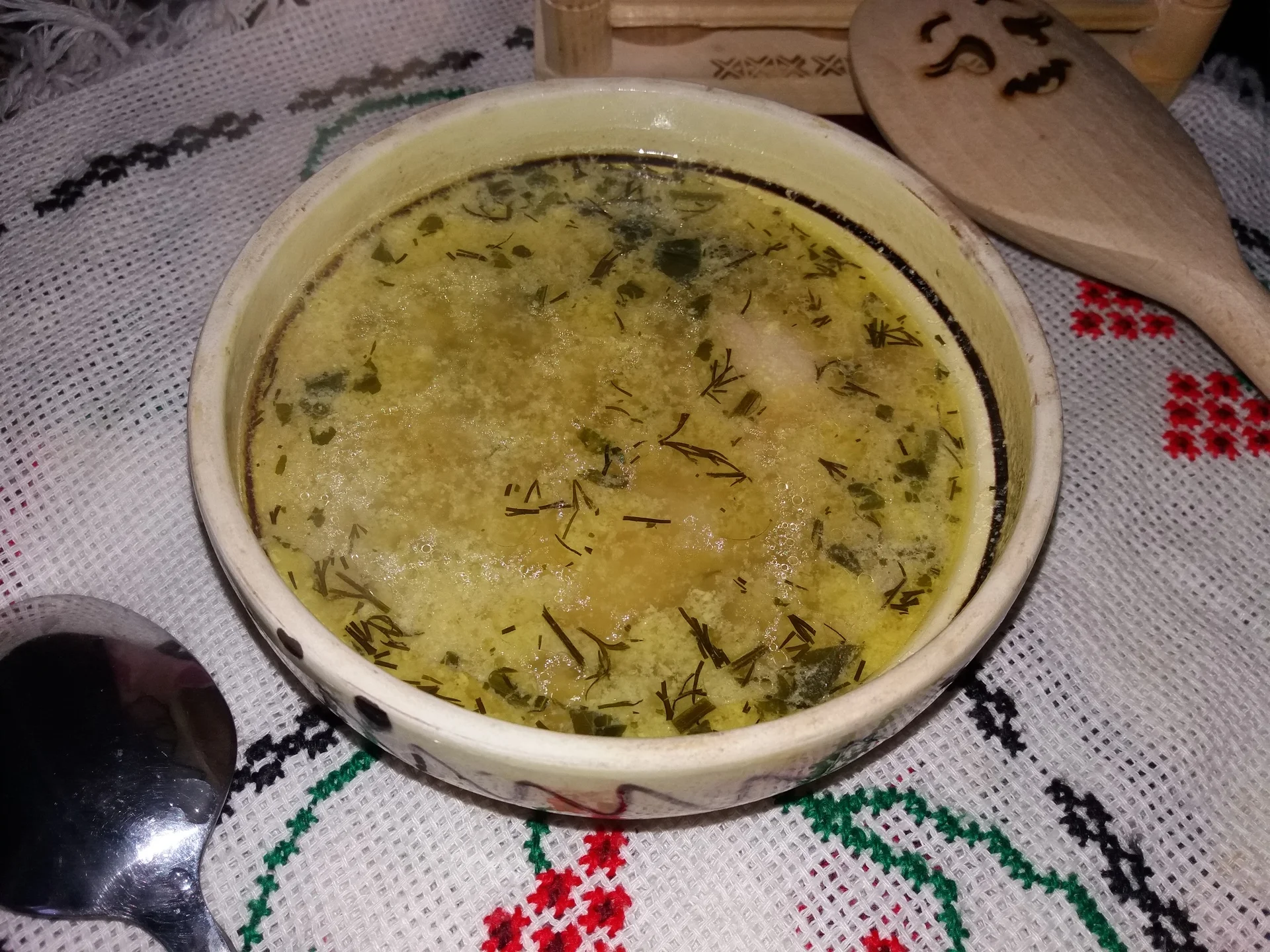 Greek-style chicken soup