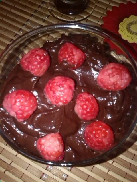 Chocolate avocado mousse