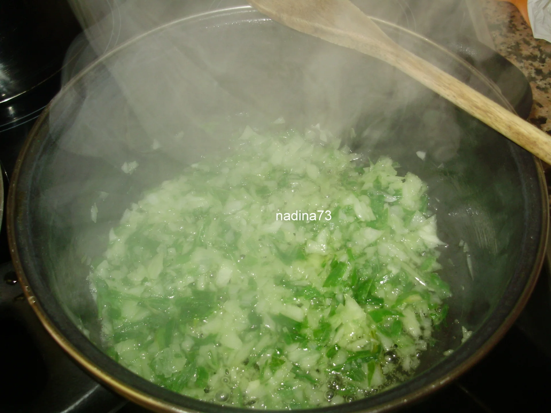Mushroom stew with leek and polenta