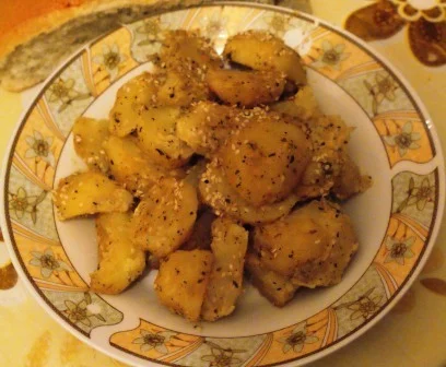 Mustard Crusted Potatoes