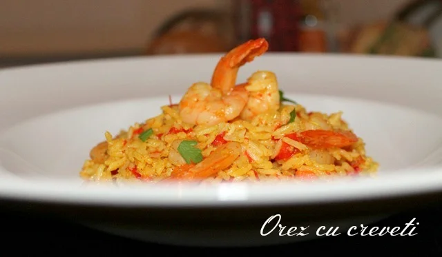 Rice with shrimp