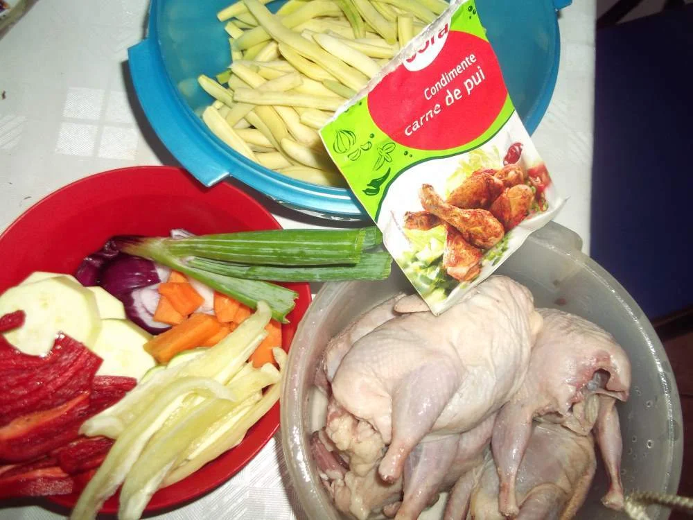 Quail with oven-roasted vegetables