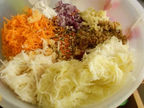 Baked soy and zucchini meatballs