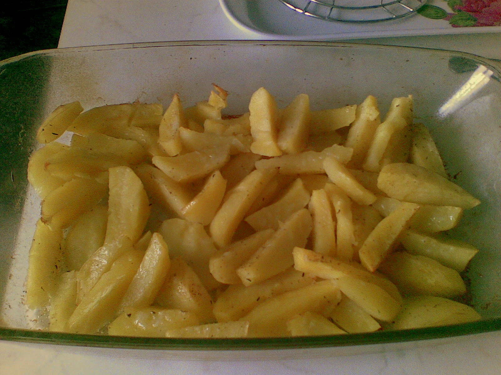 Oven-baked potato omelette