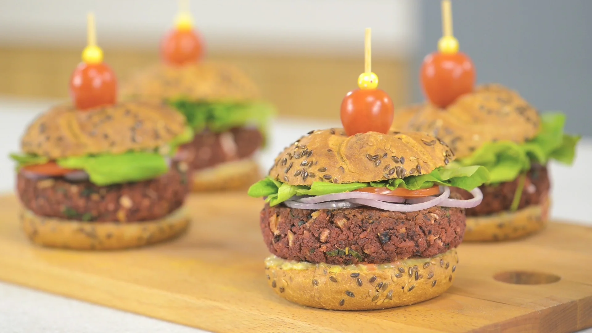 Vegan Burgers with Beetroot