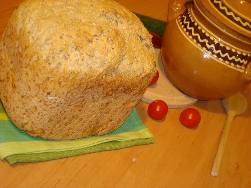 Rustic bread with seeds