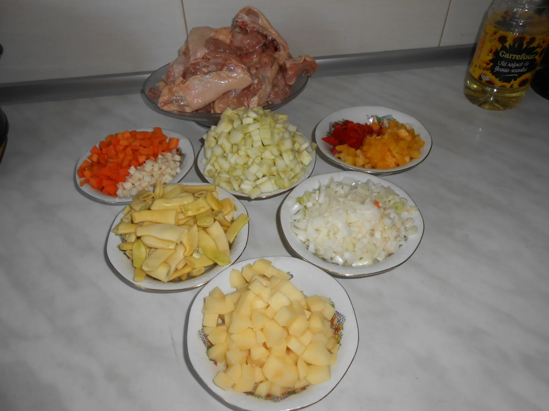 Chicken soup with vegetables