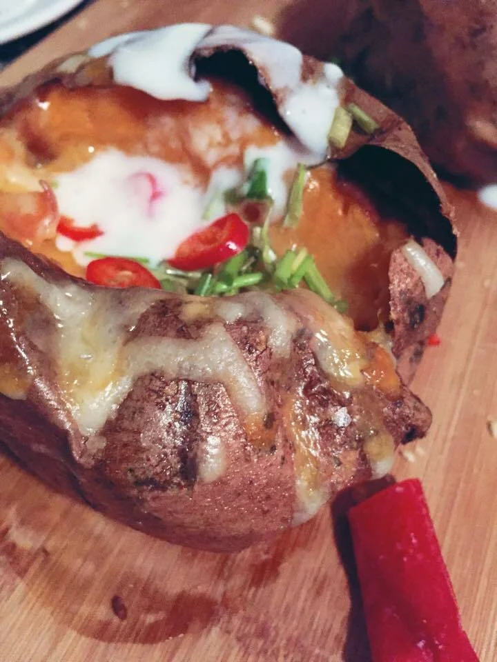 Stuffed sweet potatoes