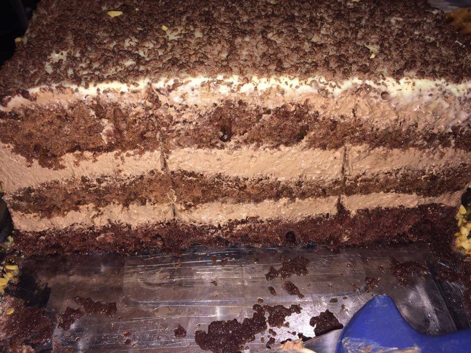 Chocolate and banana cake