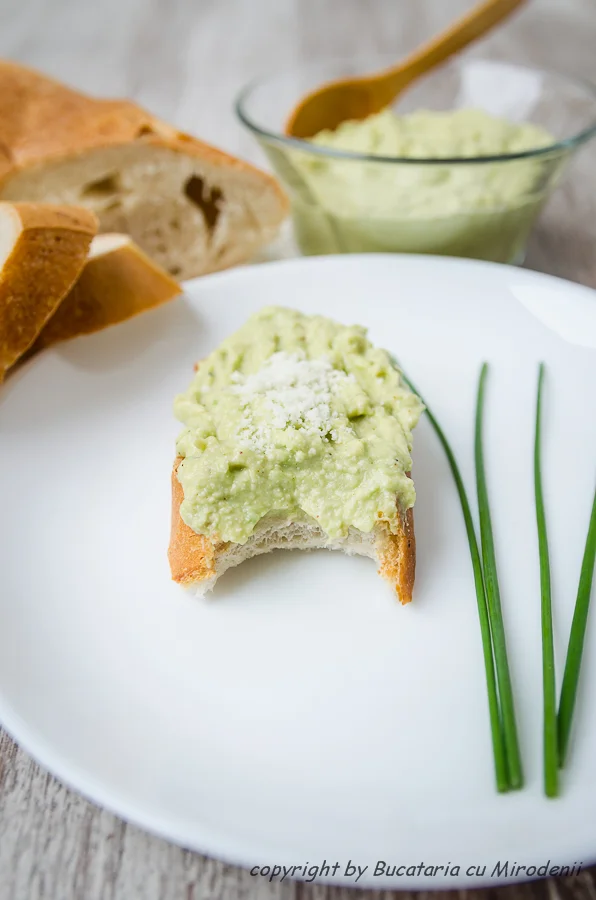 Avocado cream with parmesan