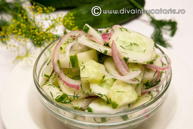 Cucumber salad with dill