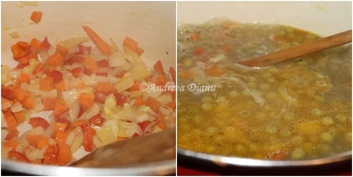 Pea stew with sausages