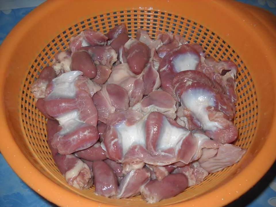 Gizzard and heart stew