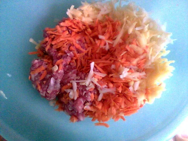 Pork meatballs with carrots and potatoes