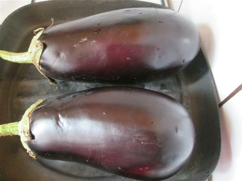 Eggplant salad with roasted peppers