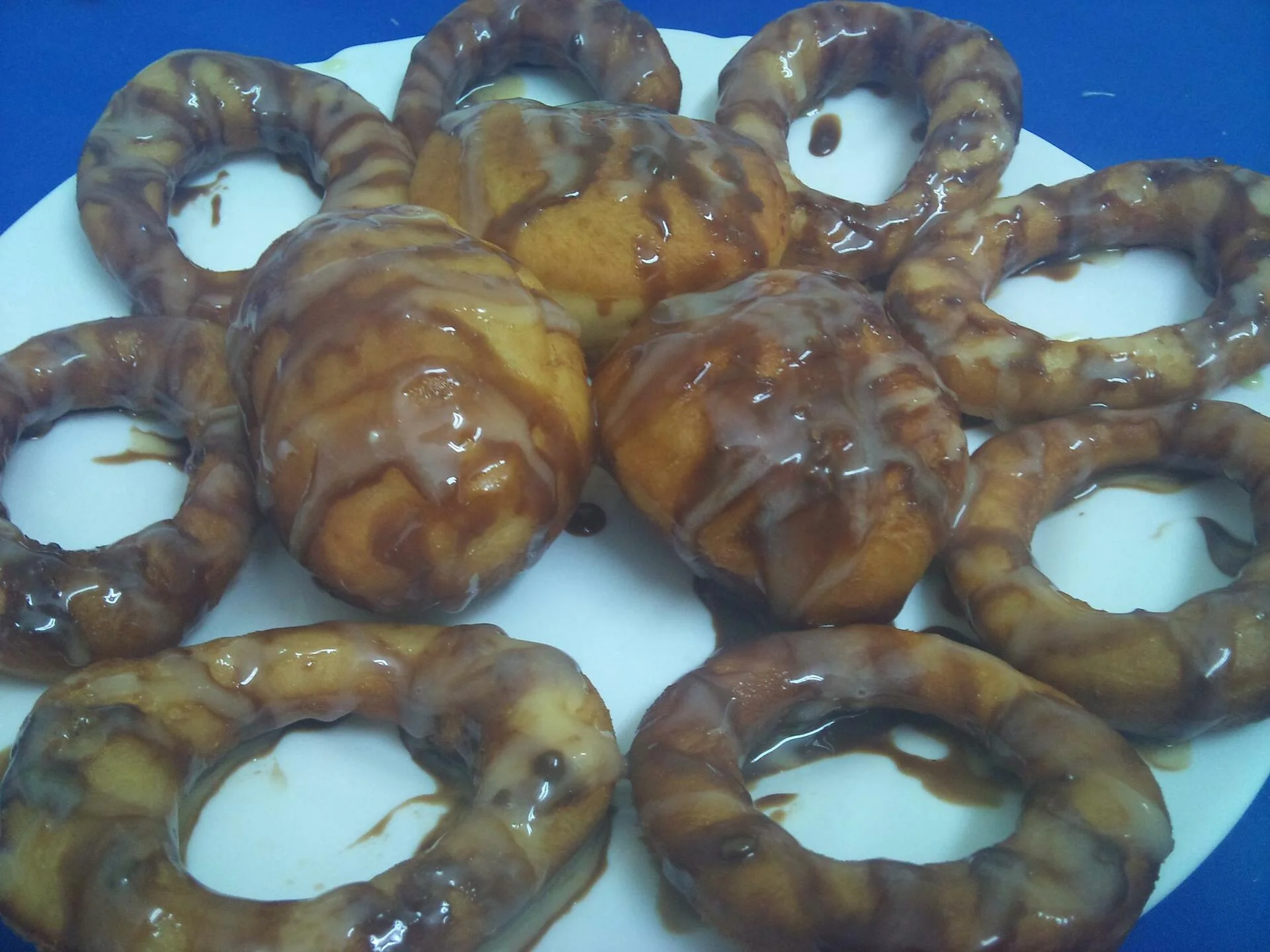 Donuts with chocolate glaze