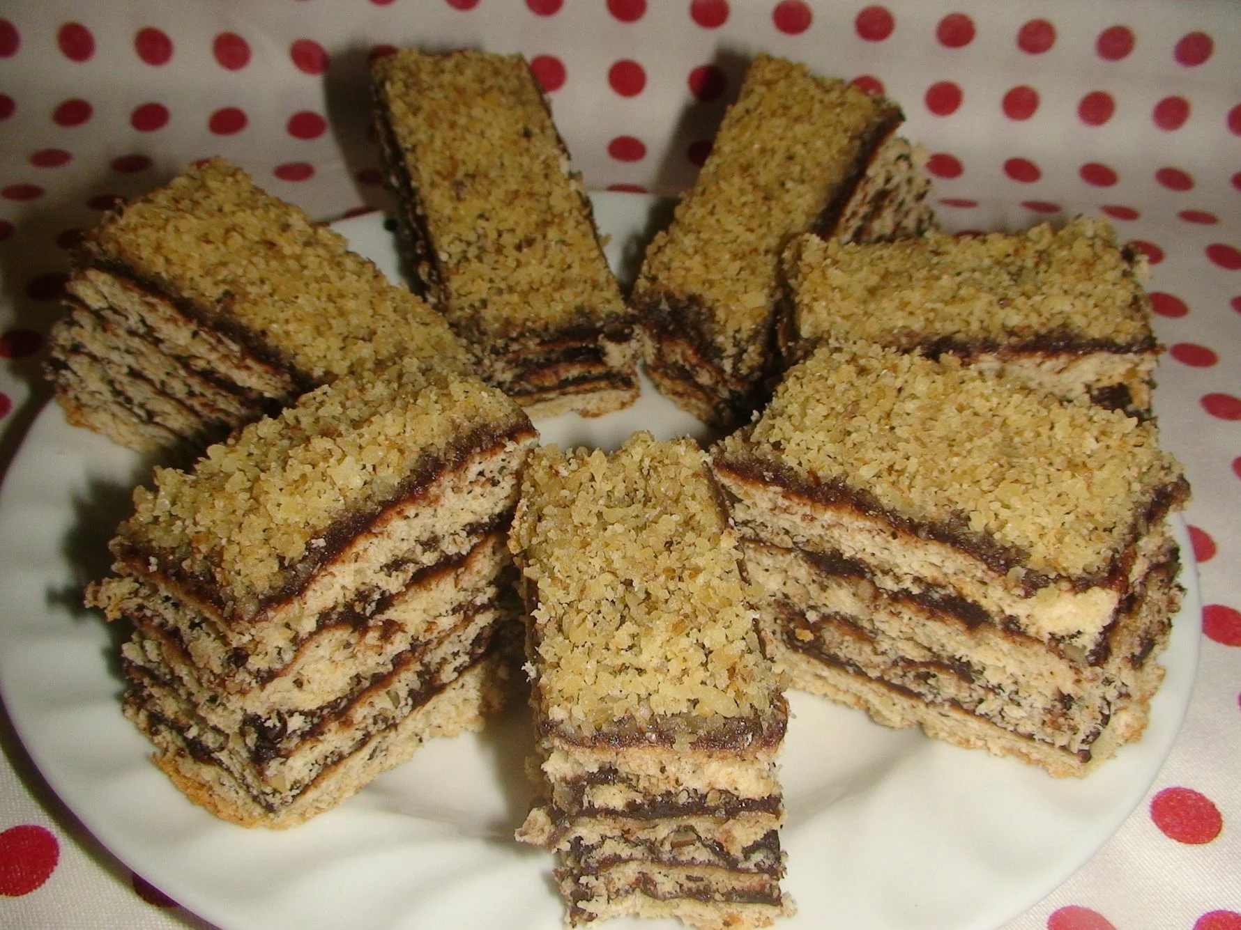 Chocolate cream and walnut pie