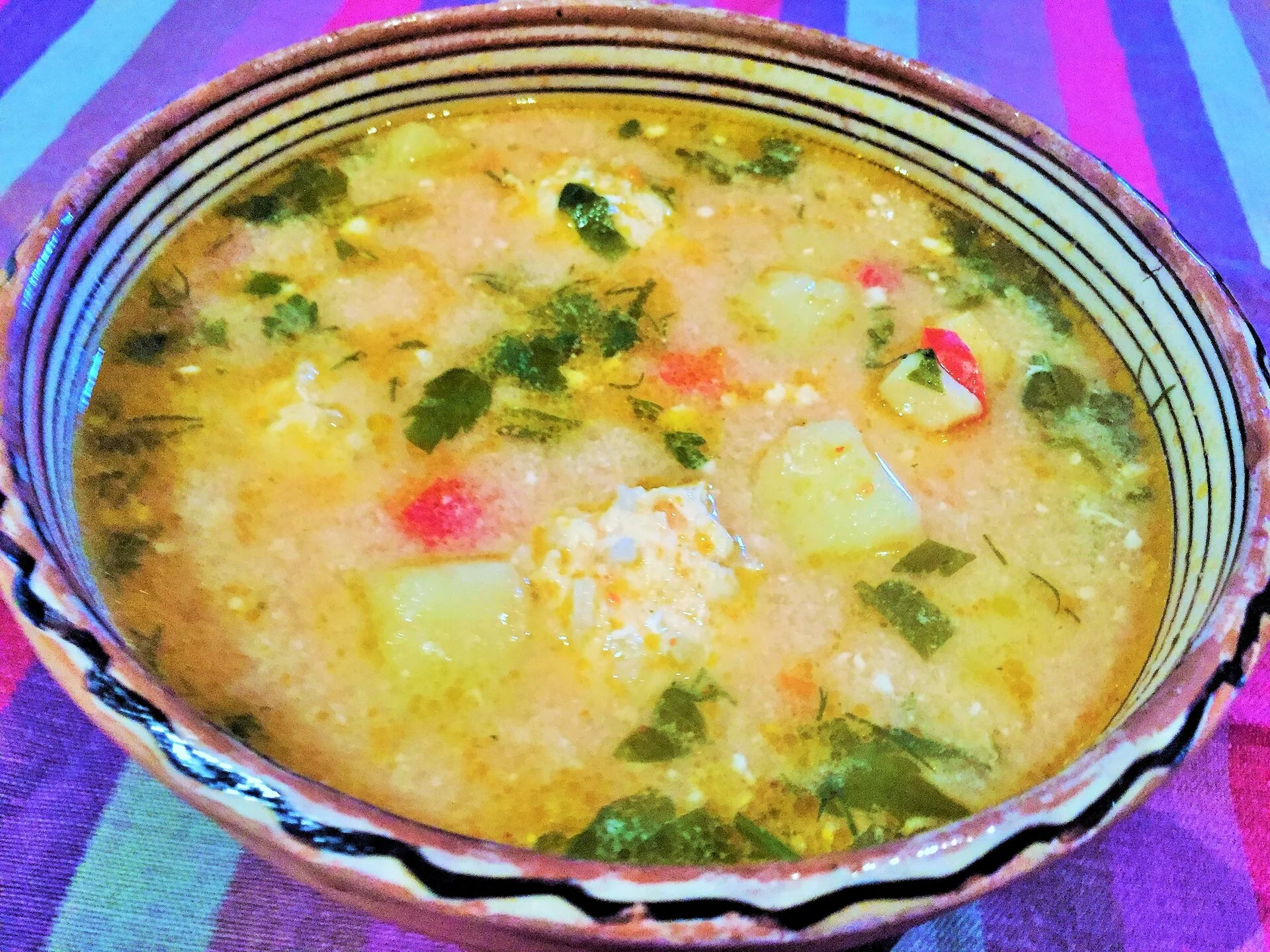 Peasant meatball soup