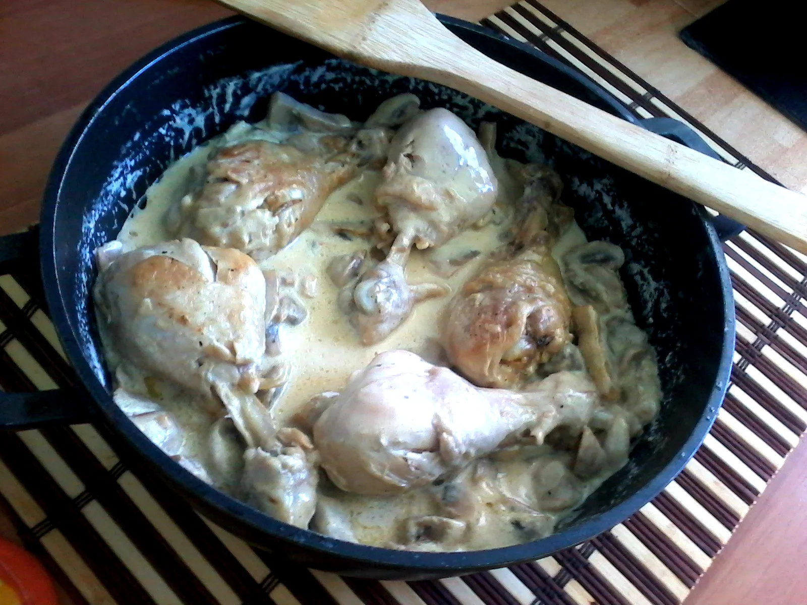 Chicken and Mushroom Ciulama