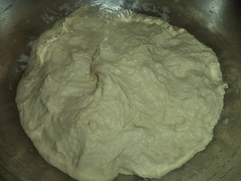Lenten sweet bread with Turkish delight and dried cranberries