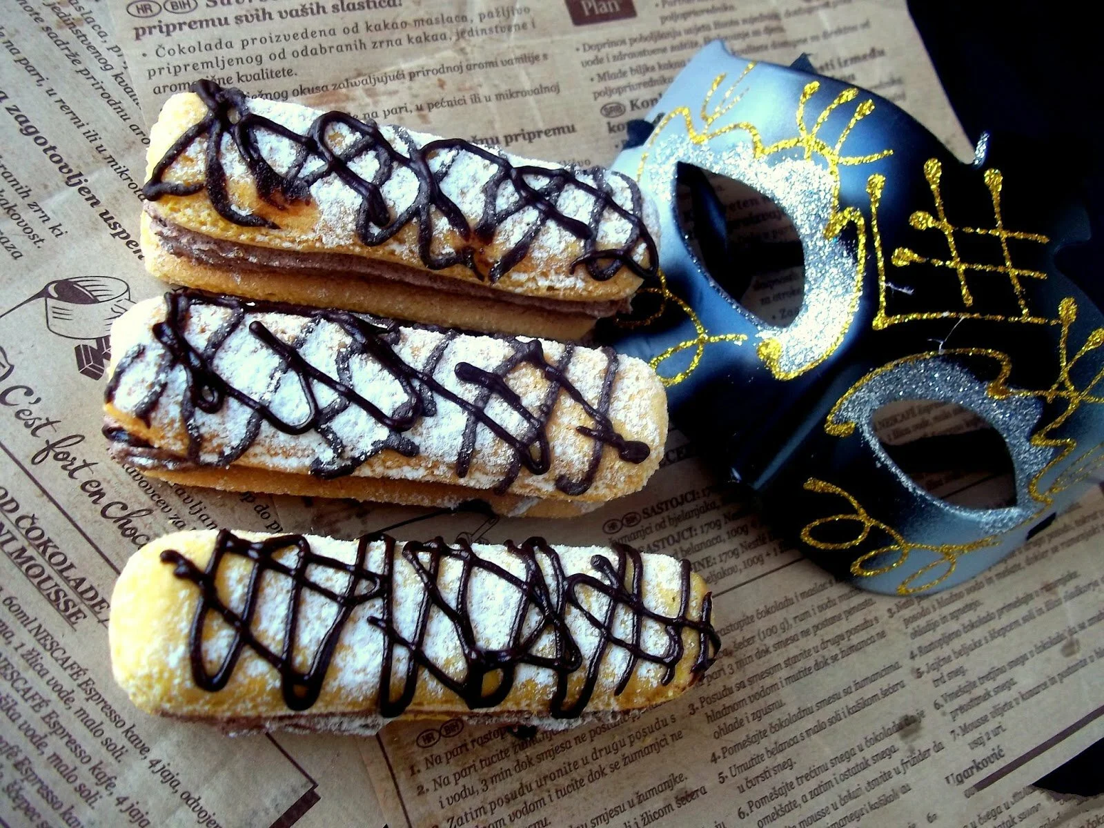 Fake eclairs