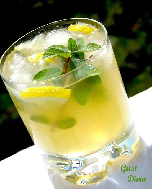 Ginger syrup with citrus and mint