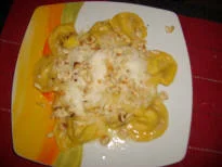 Mushroom (porcini) and hazelnut ravioli