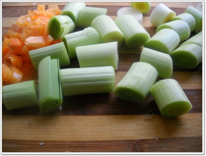 Rice pilaf with leeks (vegan)