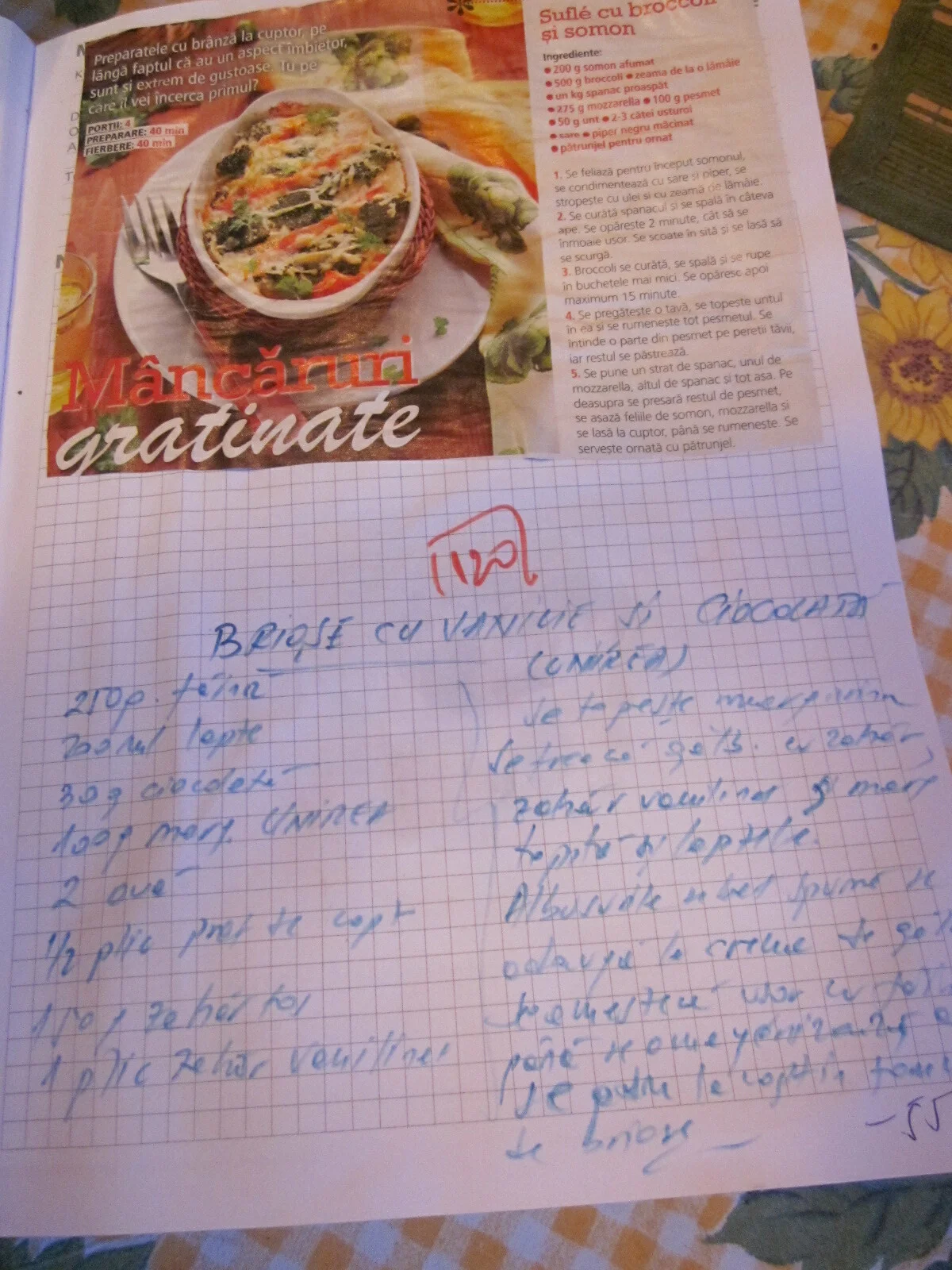 Vanilla and chocolate muffins