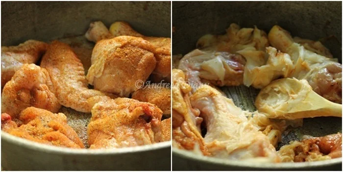 Chicken paprikash with dumplings