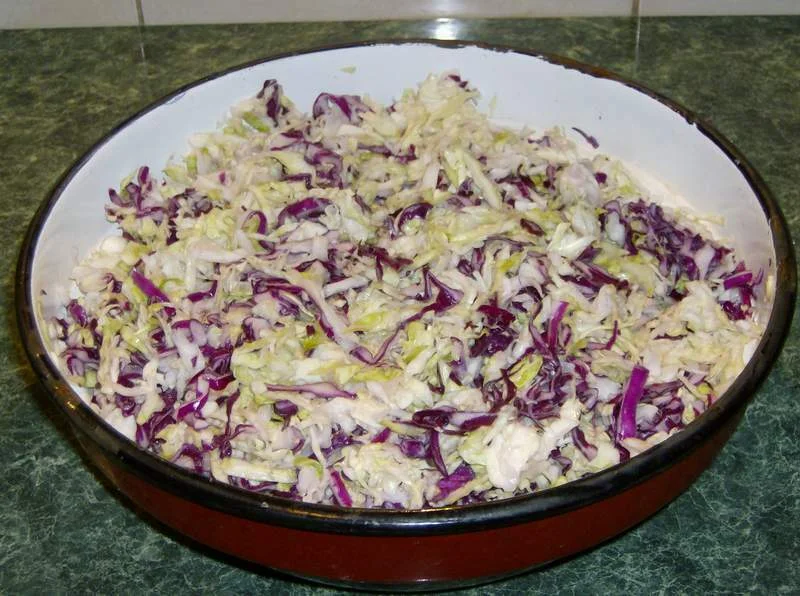Cabbage salad for winter (Motan recipe)