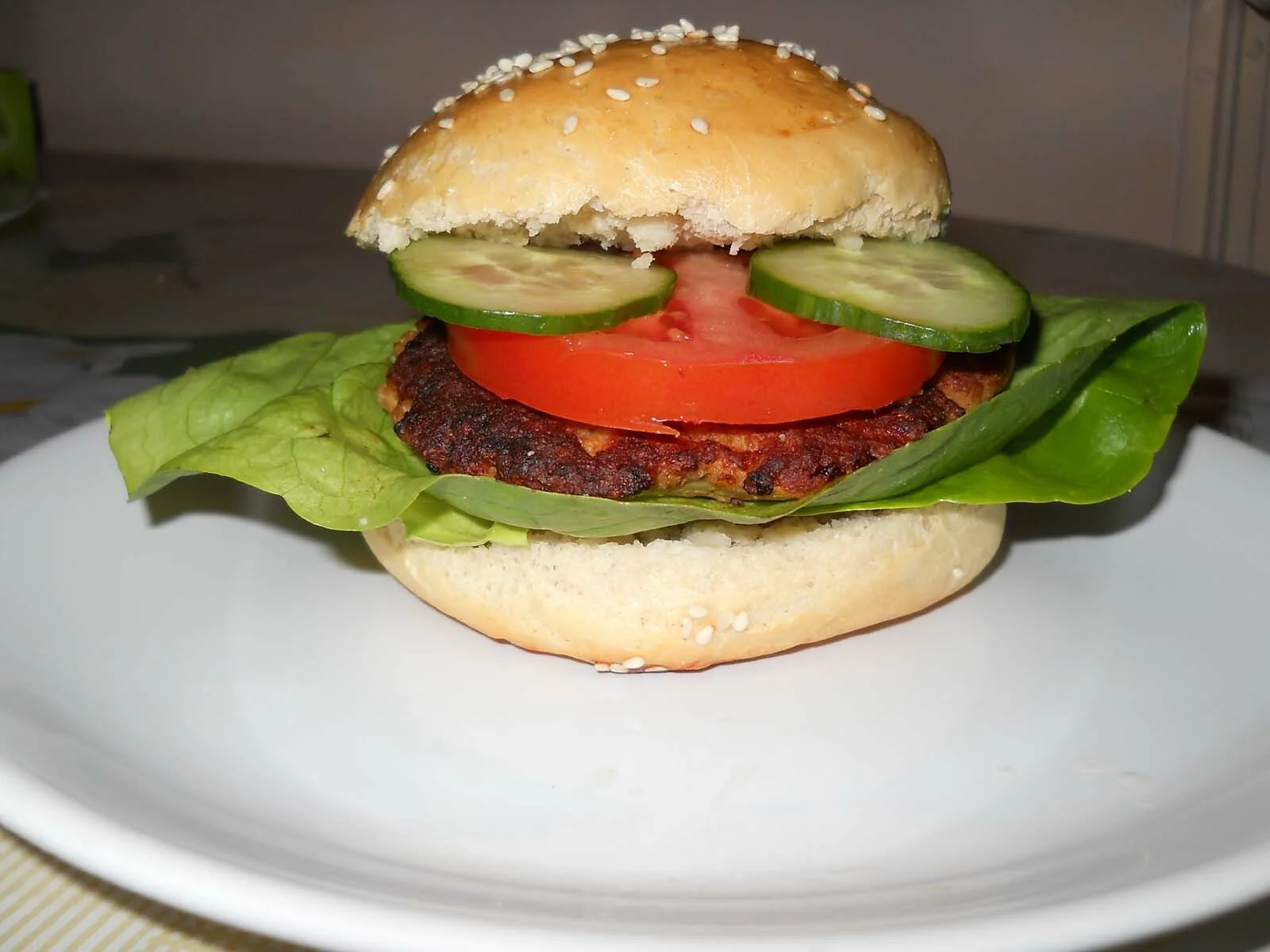 Homemade hamburgers