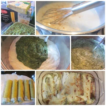 Cannelloni with spinach and cheese