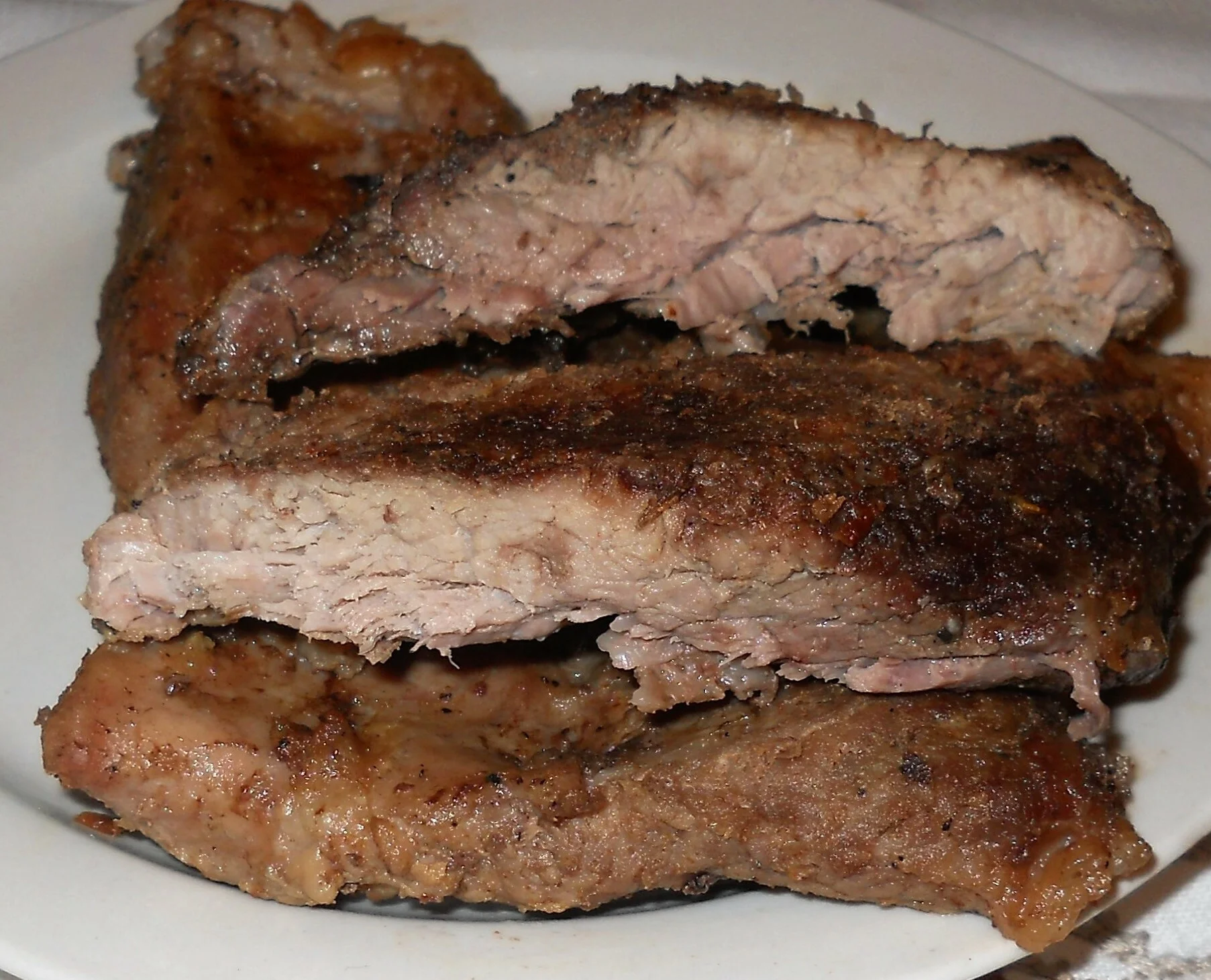 Oven-roasted pork chop